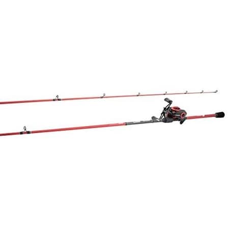 Matzuo Red Series Baitcast Combo, 6'8, 1Pc Medium Action Im7 Blank, 3 Ball Bearing Reel MTZBC681M
